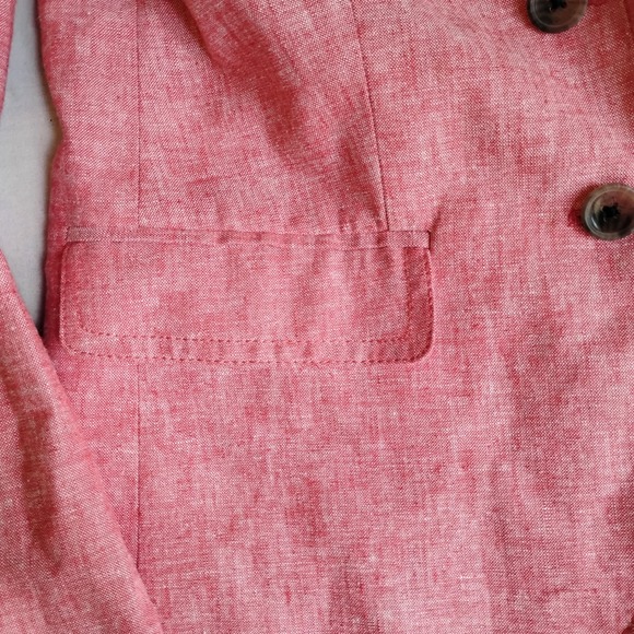 J Crew Blazer 00 Schoolboy Linen Blend Two Button Office‎ Preppy Work Corp - Picture 3 of 16